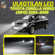 TOYOTA COROLLA VERSO (AR10) 2004-2009 KIRKKAAT Ulkoiset LED Valot ; Lähivalot ; Ajovalot ; Peruutusvalot ; MUUT