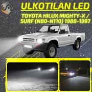 TOYOTA HILUX MIGHTY-X / SURF (N80-N110) 1988-1997 KIRKKAAT Ulkoiset LED Valot ; Lähivalot ; Ajovalot ; Peruutusvalot ; MUUT