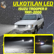 ISUZU Trooper II 1991-2000 KIRKKAAT Ulkoiset LED Valot ; Lähivalot ; Ajovalot ; Peruutusvalot ; MUUT