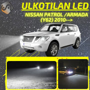 NISSAN PATROL / ARMADA (Y62) 2010--> KIRKKAAT Ulkoiset LED Valot ; Lähivalot ; Ajovalot ; Peruutusvalot ; MUUT