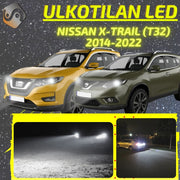 NISSAN X-TRAIL (T32) 2014-2022 KIRKKAAT Ulkoiset LED Valot ; Lähivalot ; Ajovalot ; Peruutusvalot ; MUUT