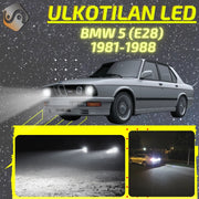 BMW 5 (E28) 1981-1988 KIRKKAAT Ulkoiset LED Valot ; Lähivalot ; Ajovalot ; Peruutusvalot ; MUUT