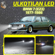 BMW 7 (E23) 1977-1986 KIRKKAAT Ulkoiset LED Valot ; Lähivalot ; Ajovalot ; Peruutusvalot ; MUUT