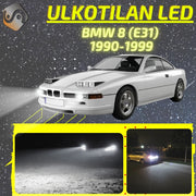 BMW 8 (E31) 1990-1999 KIRKKAAT Ulkoiset LED Valot ; Lähivalot ; Ajovalot ; Peruutusvalot ; MUUT