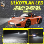 PORSCHE 718 BOXSTER / CAYMAN / SPYDER (982) 2016--> KIRKKAAT Ulkoiset LED Valot ; Lähivalot ; Ajovalot ; Peruutusvalot ; MUUT