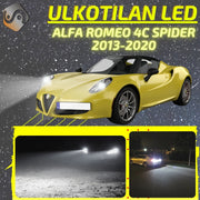 ALFA ROMEO 4C Spider 2013-2020 KIRKKAAT Ulkoiset LED Valot ; Lähivalot ; Ajovalot ; Peruutusvalot ; MUUT