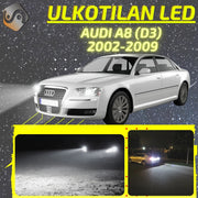 AUDI A8 (D3) 2003-2009 KIRKKAAT Ulkoiset LED Valot ; Lähivalot ; Ajovalot ; Peruutusvalot ; MUUT