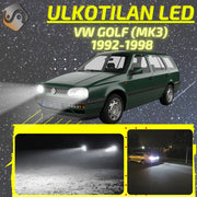 VW GOLF (MK3) 1992-1998 KIRKKAAT Ulkoiset LED Valot ; Lähivalot ; Ajovalot ; Peruutusvalot ; MUUT