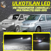 VW CARAVELLE (T5) 2003-2015 KIRKKAAT Ulkoiset LED Valot ; Lähivalot ; Ajovalot ; Peruutusvalot ; MUUT