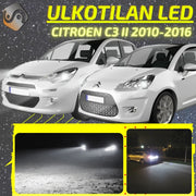 CITROEN C3 II 2010-2016 KIRKKAAT Ulkoiset LED Valot ; Lähivalot ; Ajovalot ; Peruutusvalot ; MUUT