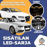 Audi A4 (B8) Sisätilan LED -sarja ;21 -osainen