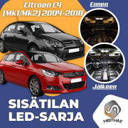 Citroen C4 Sisätilan LED -sarja ;x10