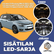 Citroen C4 Picasso (MK2) Sisätilan LED -sarja ;x12