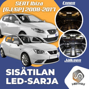 Seat Ibiza (6J/6P) Sisätilan LED -sarja ;9 -osainen