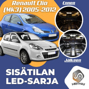 Renault Clio III Sisätilan LED -sarja ;14 -osainen