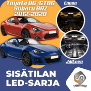 Toyota 86 / BRZ / FR-S Sisätilan LED -sarja ;x6