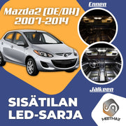 Mazda 2 (MK2) Sisätilan LED -sarja ;4 -osainen