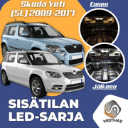 Skoda Yeti (5L) Sisätilan LED -sarja ;x10