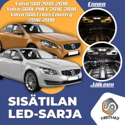 Volvo S60 Sisätilan LED -sarja ;25 -osainen