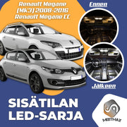 Renault Megane III Sisätilan LED -sarja ;16-osainen