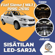 Fiat Siena (MK1) Sisätilan LED -sarja ;7 -osainen