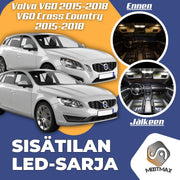 Volvo V60 (P3) Sisätilan LED -sarja ;23 -osainen