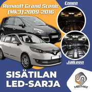 Renault Grand Scenic III Sisätilan LED -sarja ;x16