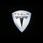 Tesla logolliset projektorivalot oviin ; 2kpl sarja