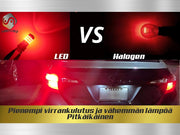 P21W / 1156 (BA15S) KIRKAS Jarruvalon LED -Polttimo (1kpl) !!PUNAINEN!!