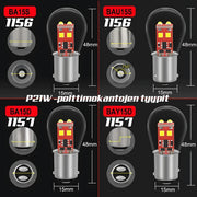 P21/5W / 1157 (BAY15D) Jarruvalon LED -Polttimo (1kpl) !!PUNAINEN!!