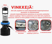 MINI LED Projektorivalot 6200lm CANBUS (2kpl sarja)