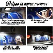 BMW 7 (E65/E66) Rekkarivalot ; 6000K valkoinen valo (2kpl sarja)